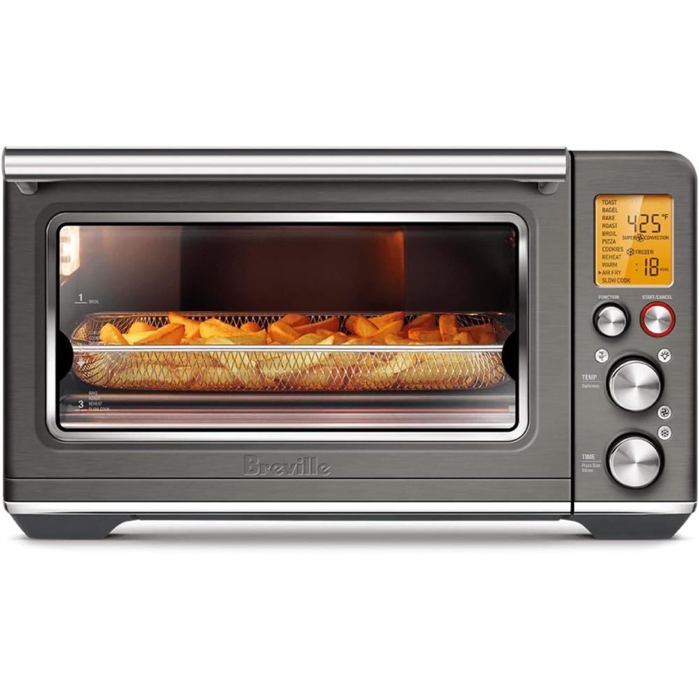 imageBreville BOV860BSS Smart Oven Air Fryer and Convection Oven 08 Cubic Feet Capacity Brushed Stainless SteelBlack Stainless Steel