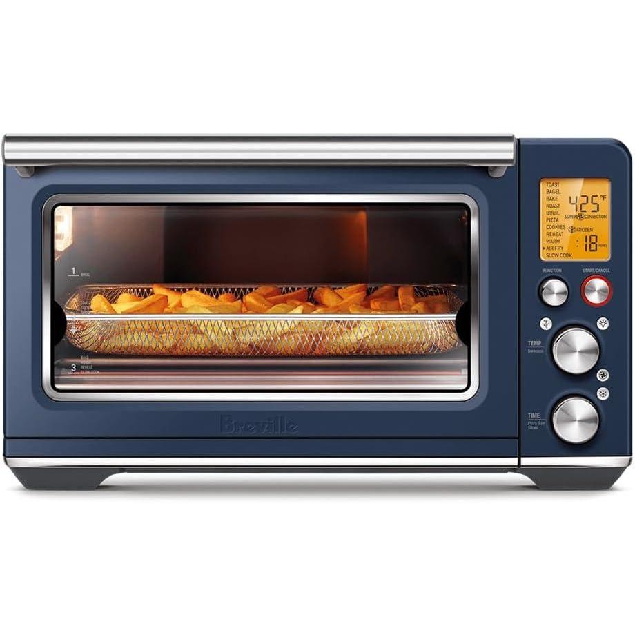imageBreville BOV860BSS Smart Oven Air Fryer and Convection Oven 08 Cubic Feet Capacity Brushed Stainless SteelDamson Blue