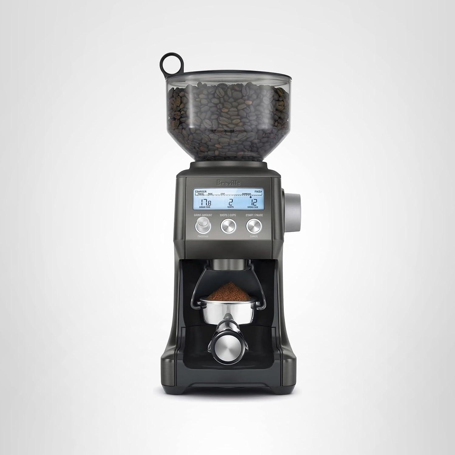 imageBreville BCG820BSS Smart Grinder Pro for Coffee and Espresso Brushed Stainless SteelBlack Stainless Steel