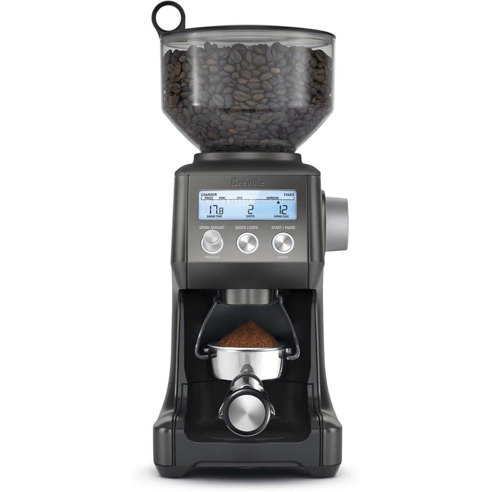 imageBreville BCG820BSS Smart Grinder Pro for Coffee and Espresso Brushed Stainless SteelBlack Stainless Steel