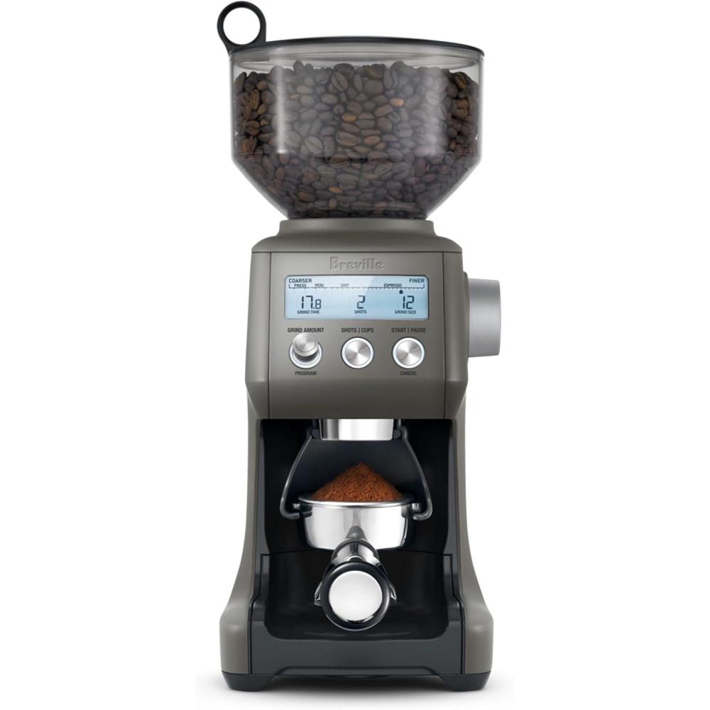 imageBreville BCG820BSS Smart Grinder Pro for Coffee and Espresso Brushed Stainless SteelOyster Shell
