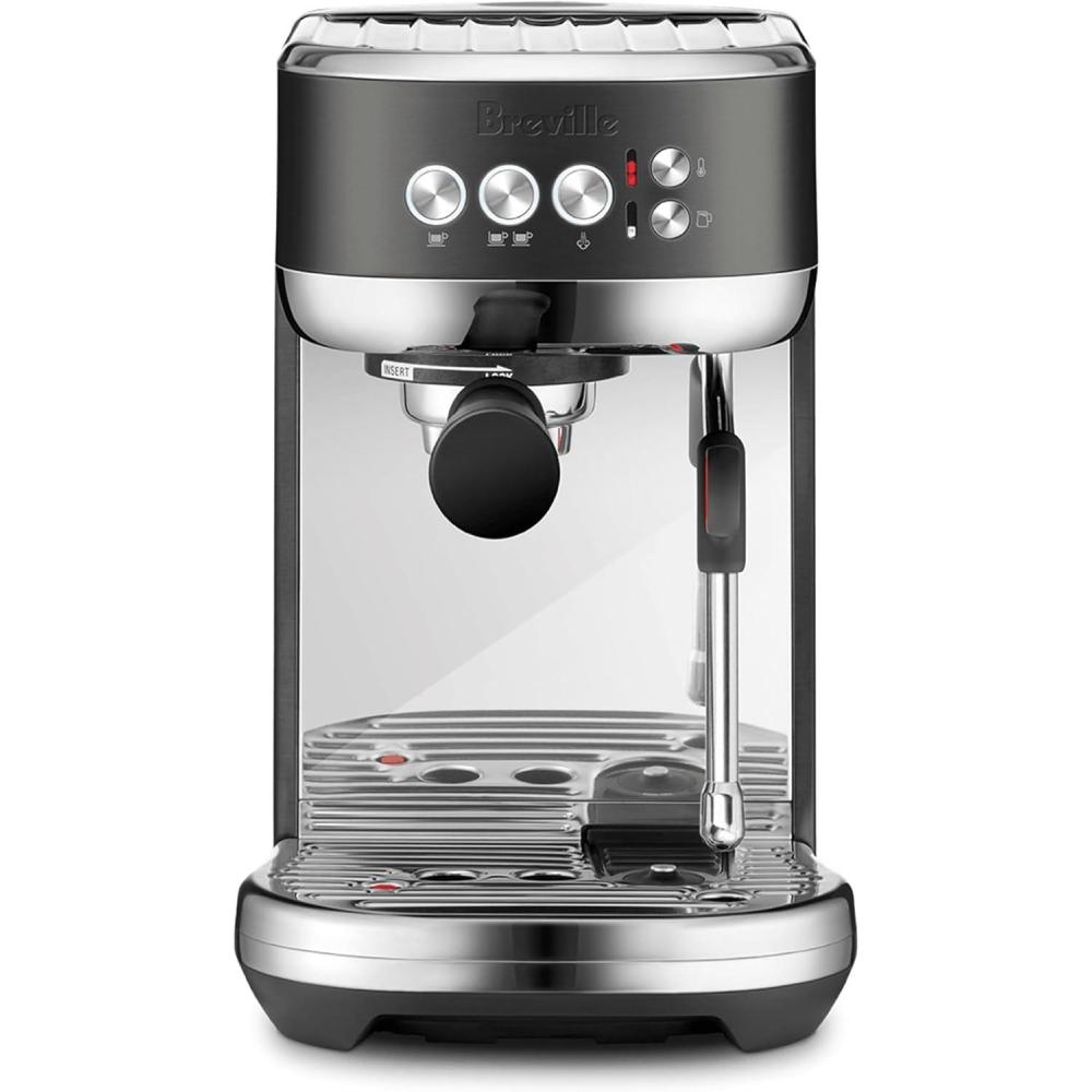 imageBreville Bambino Plus Espresso Machine BES500BSS Brushed Stainless SteelBlack Stainless Steel