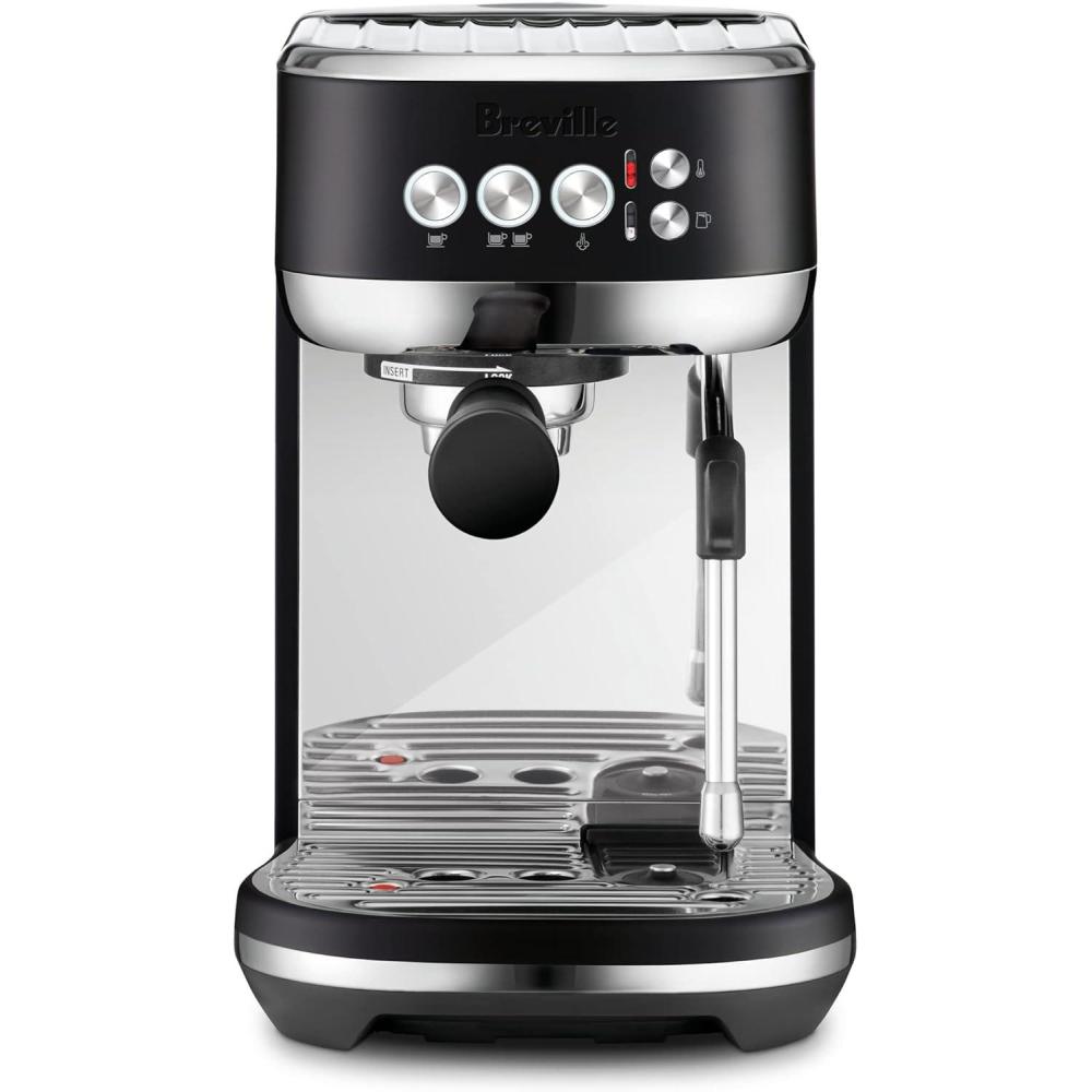 imageBreville Bambino Plus Espresso Machine BES500BSS Brushed Stainless SteelBlack Truffle