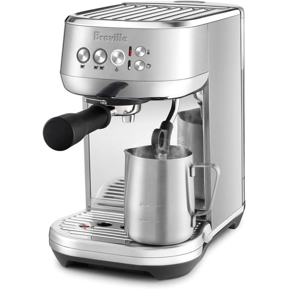 imageBreville Bambino Plus Espresso Machine BES500BSS Brushed Stainless SteelBrushed Stainless Steel