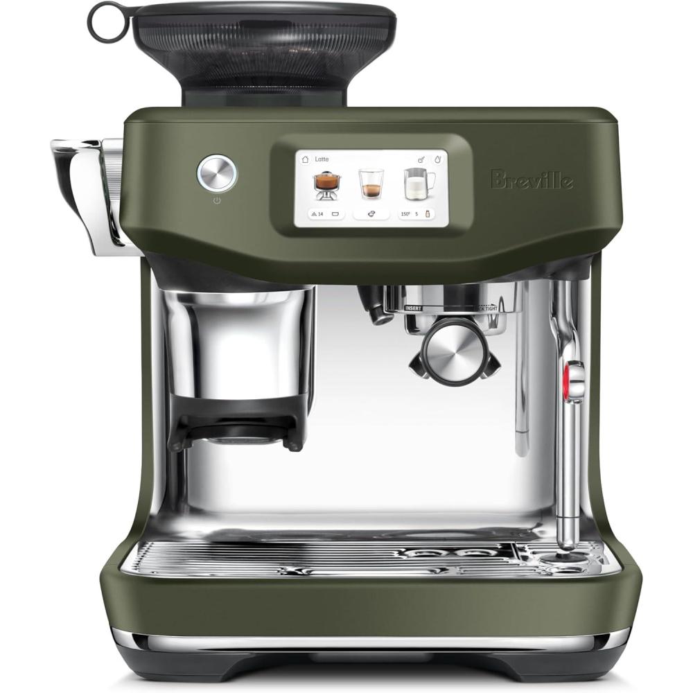 imageBreville Barista Touch Impress Espresso Machine BES881BSS Brushed Stainless SteelOlive Tapenade