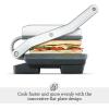 Breville BSG520XL Panini Duo Nonstick Sandwich Maker Press, 2 Slice, Brushed Stainless Steel