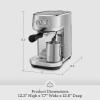 Breville Bambino Plus Espresso Machine BES500BSS, Brushed Stainless Steel(Olive Tapenade)