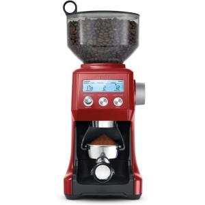 Breville BCG820BSS Smart Grinder Pro for Coffee and Espresso, Brushed Stainless Steel(Cranberry Red)