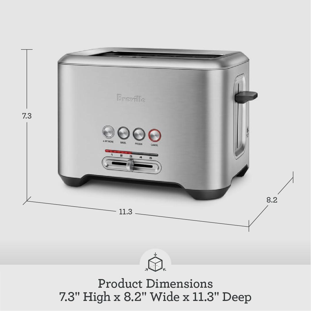 imageBreville BTA720XL Bit More Toaster 2 Slice Brushed Stainless SteelBTA720XL