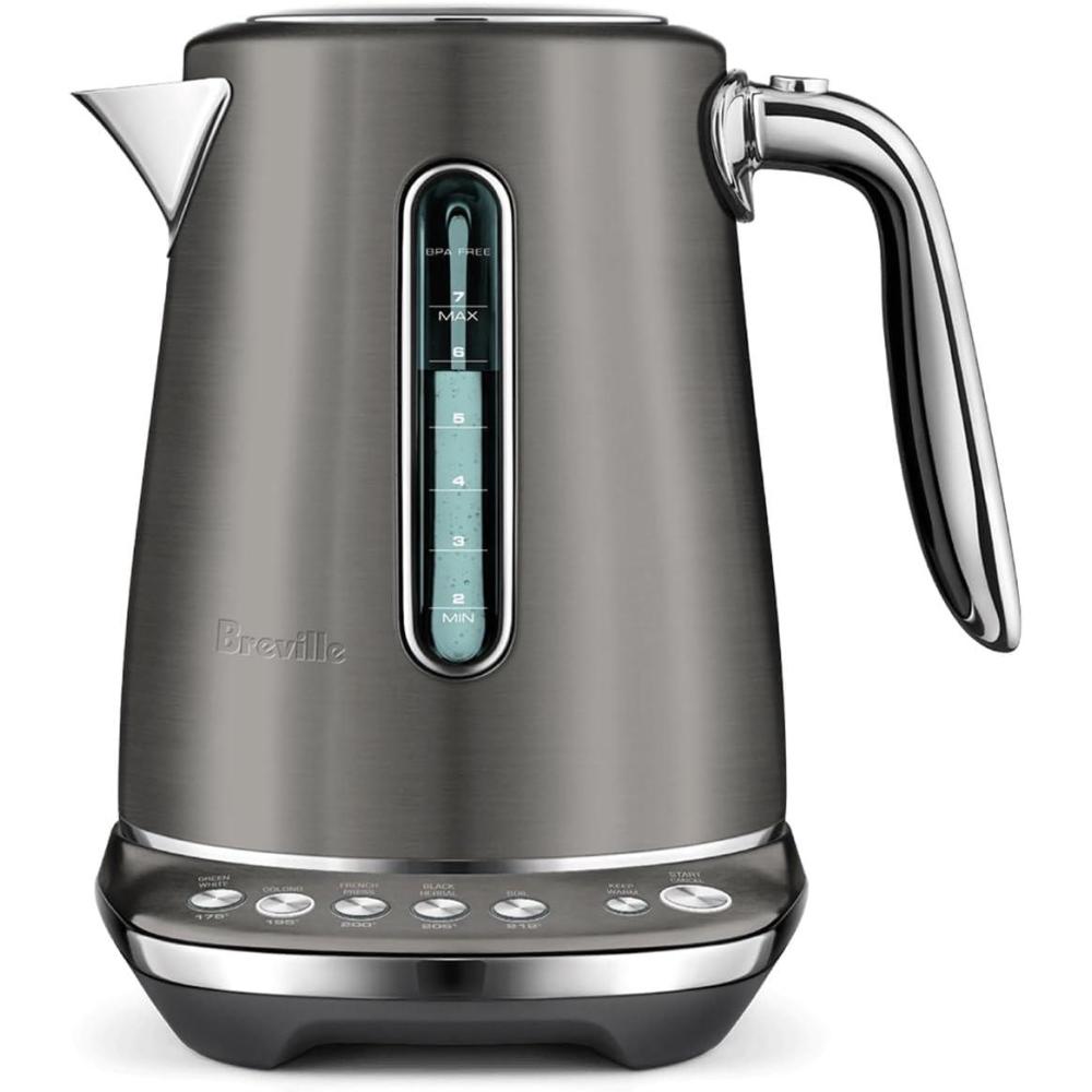 imageBreville BKE845BSS Smart Kettle Luxe Water Heater 7 Cup Brushed Stainless SteelBlack Stainless Steel