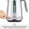Breville BKE845BSS Smart Kettle Luxe Water Heater, 7 Cup, Brushed Stainless Steel(Black Truffle)