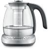 Breville BTM500CLR Tea Maker Compact Infuser and Water Kettle, 4 Cup, Brushed Stainless Steel and Glass