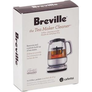 Breville BTM100 Revive Organic Tea Maker Cleaner, Kettle Cleaning Powder, 4 Pack