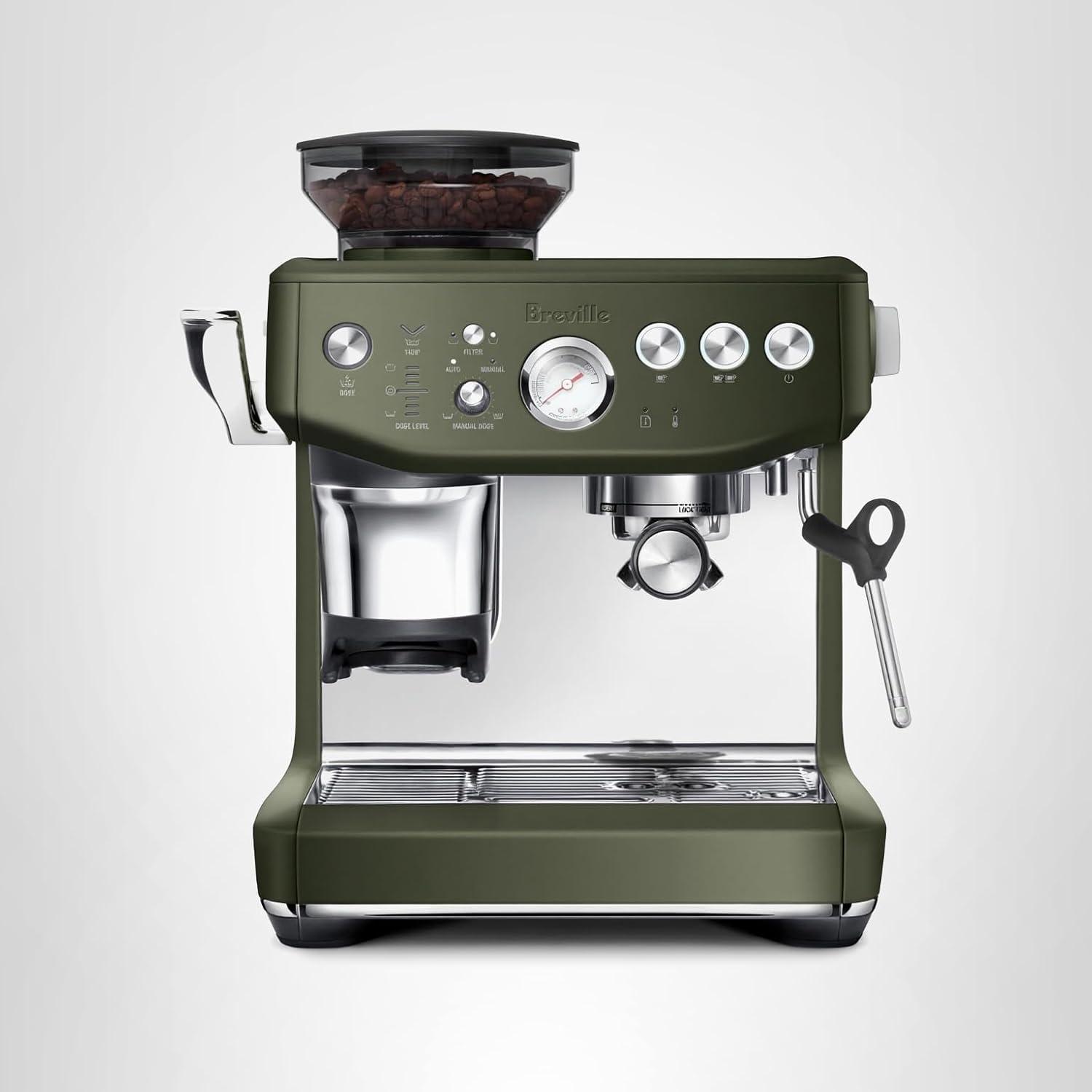 imageBreville Barista Express Impress Espresso Machine BES876BTR Black TruffleOlive Tapenade