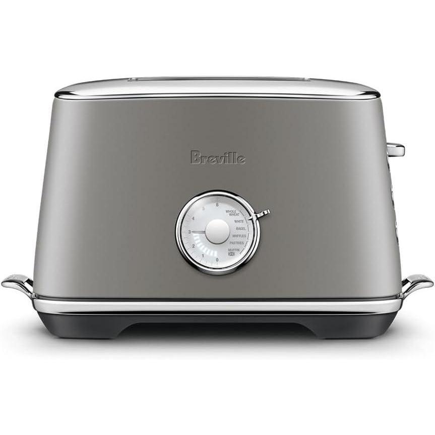 imageBreville BTA735BTR Toast Select Luxe Kitchen Toaster 2 Slice Black TruffleOyster Shell