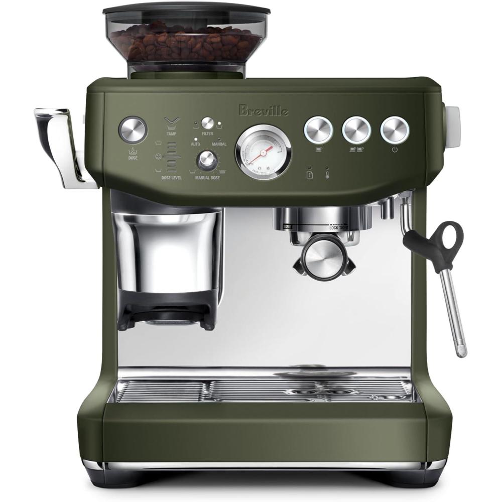 imageBreville Barista Express Impress Espresso Machine BES876BTR Black TruffleOlive Tapenade