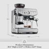 Breville Barista Express Impress Espresso Machine BES876BTR, Black Truffle(Olive Tapenade)