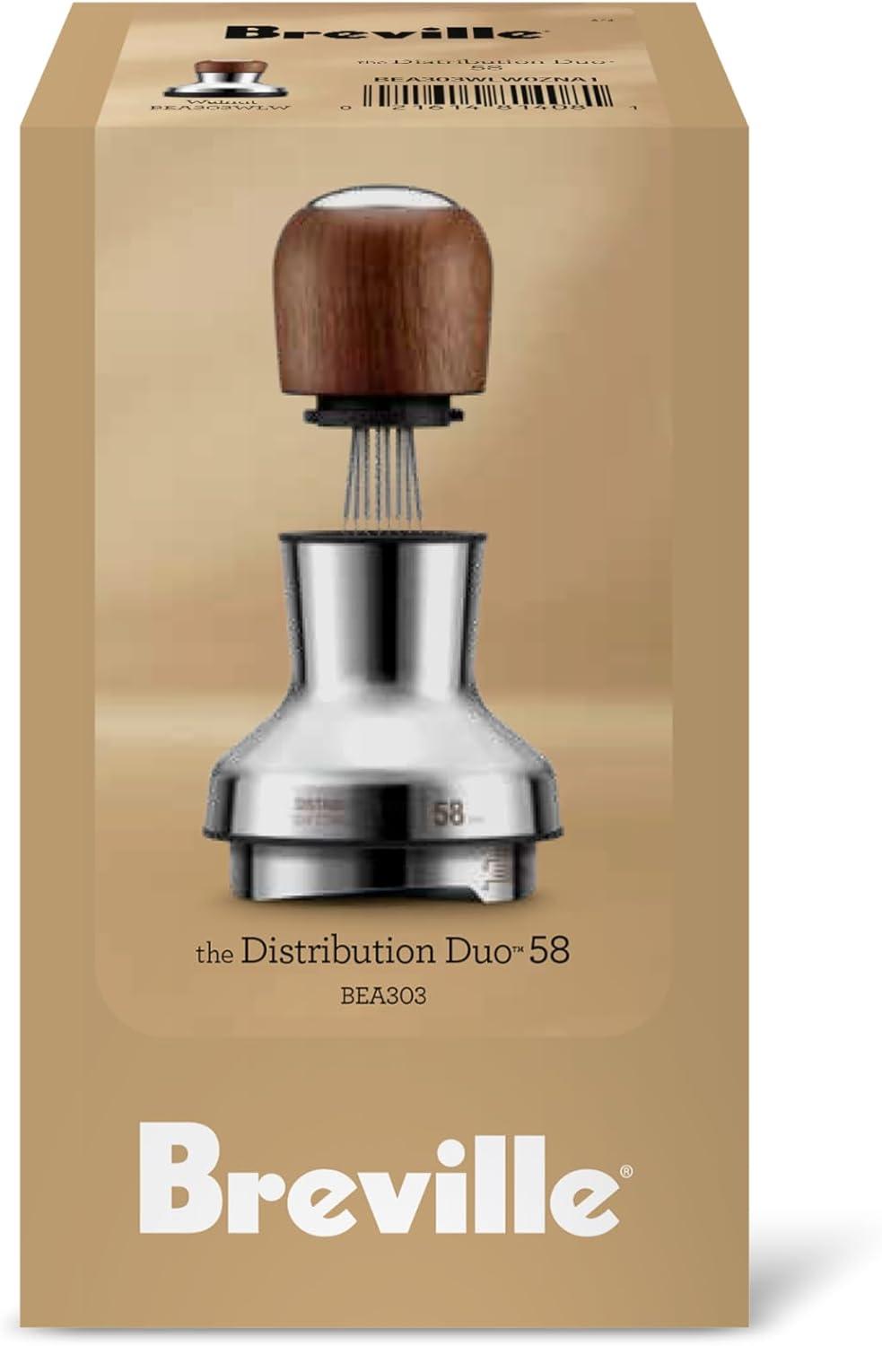 imageBreville BEA203WLW Distribution Duo Espresso Distribution Tool 54mm Walnut58 mm