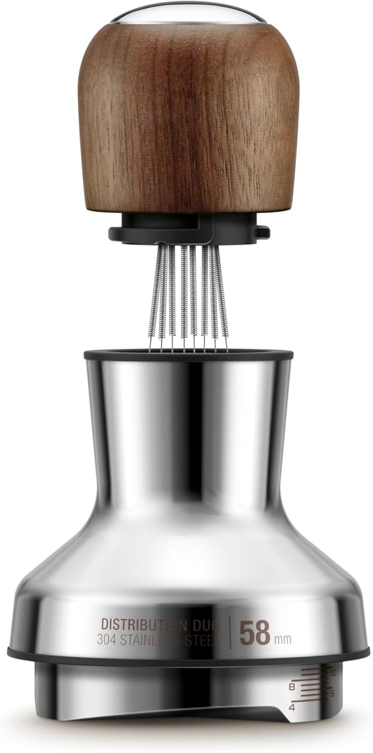 imageBreville BEA203WLW Distribution Duo Espresso Distribution Tool 54mm Walnut58 mm