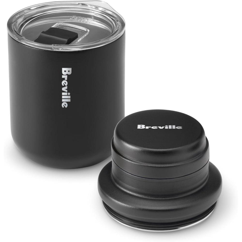 imageBreville BEA050BTR Shake and Take Thermal Travel Coffee Cup and Cocktail Shaker Black Truffle
