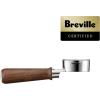 Breville BEA304WLW Naked Portafilter Espresso Machine Accessory, 58mm, Walnut