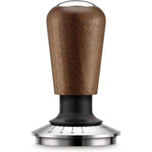 Breville BEA302WLW Force Gauge Tamper Espresso Tool, 58mm, Walnut(58 mm)