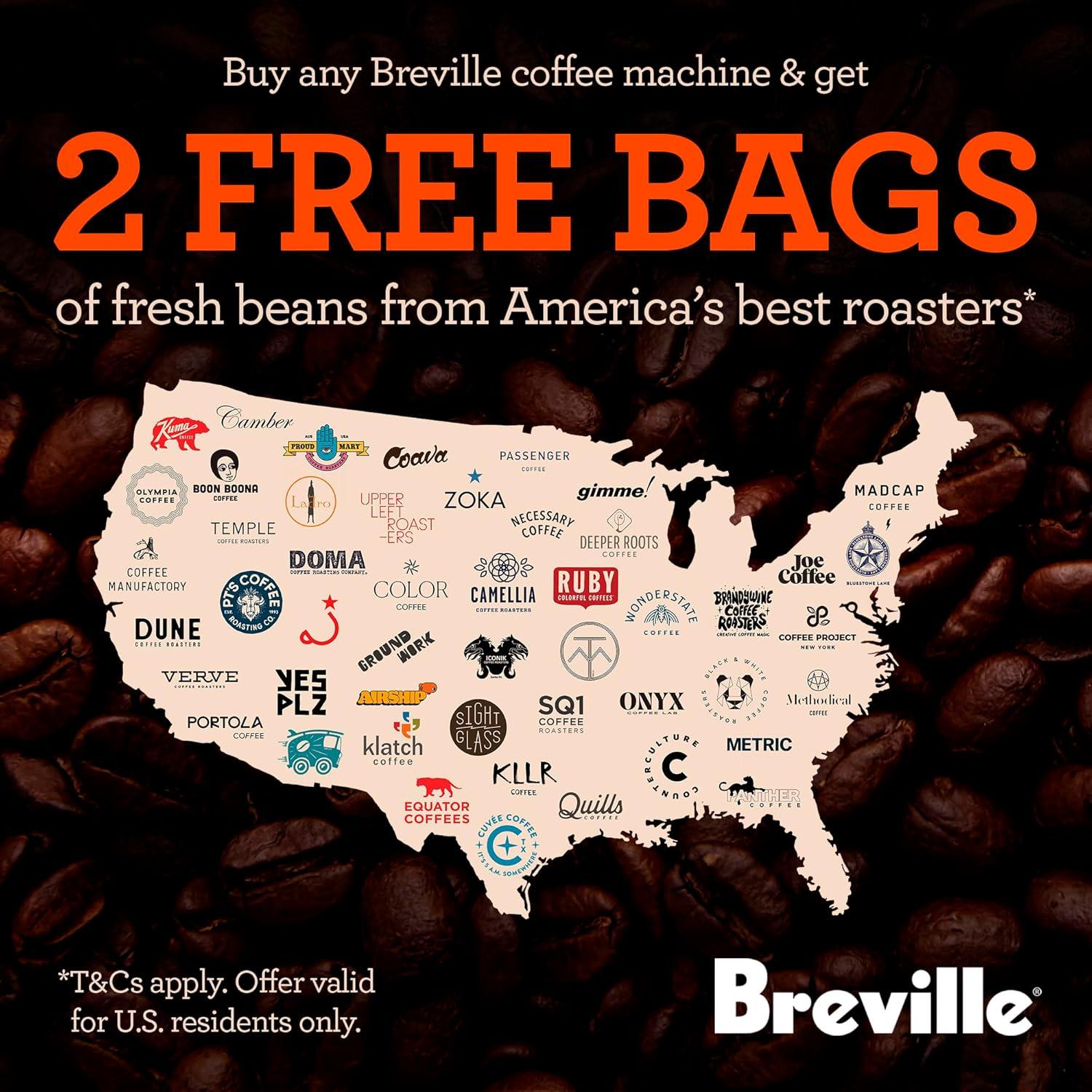 imageBreville Barista Express Espresso Machine BES870BTR Black TruffleBlack Sesame