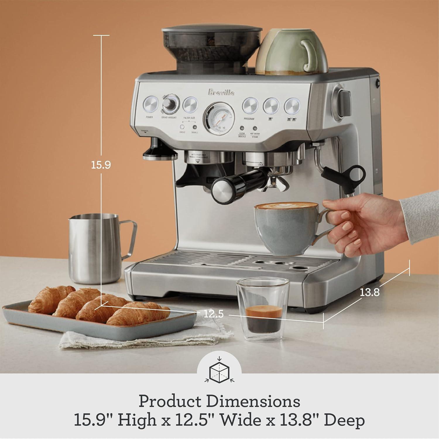 imageBreville Barista Express Espresso Machine BES870BTR Black TruffleBlack Truffle