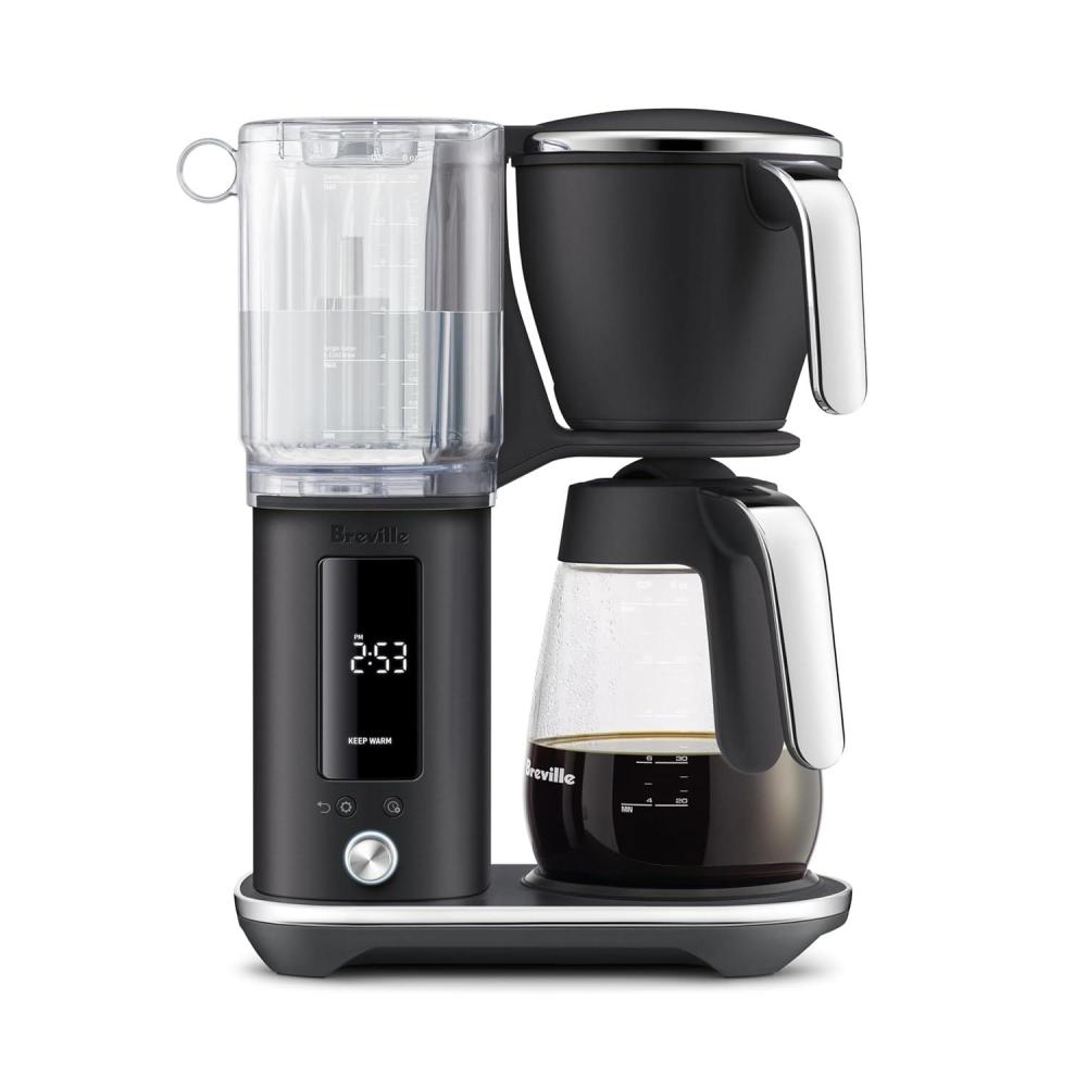 imageBreville Luxe Drip Coffee Machine BDC415BTR Black Truffle Glass CarafeBlack Truffle