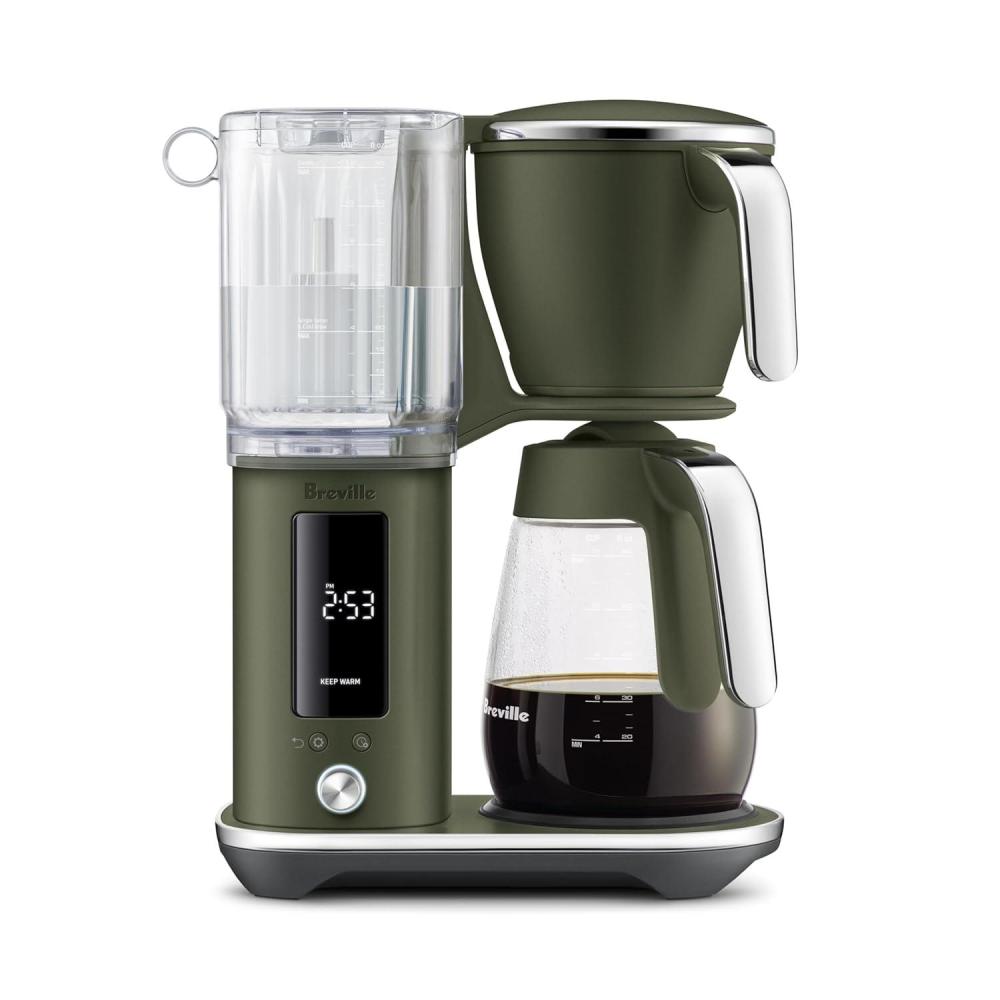 imageBreville Luxe Drip Coffee Machine BDC415BTR Black Truffle Glass CarafeOlive Tapenade