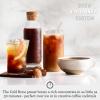 Breville Luxe Drip Coffee Machine BDC415BTR, Black Truffle, Glass Carafe(Brushed Stainless Steel)