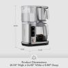 Breville Luxe Drip Coffee Machine BDC415BTR, Black Truffle, Glass Carafe(Brushed Stainless Steel)
