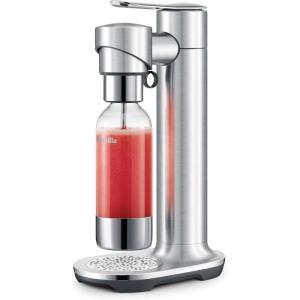 Breville BCA800BTR InFizz Fusion Sparkling Water and Beverage Carbonator, CO2 Cylinder Not Included, Black Truffle(Brushed Stainless Steel)
